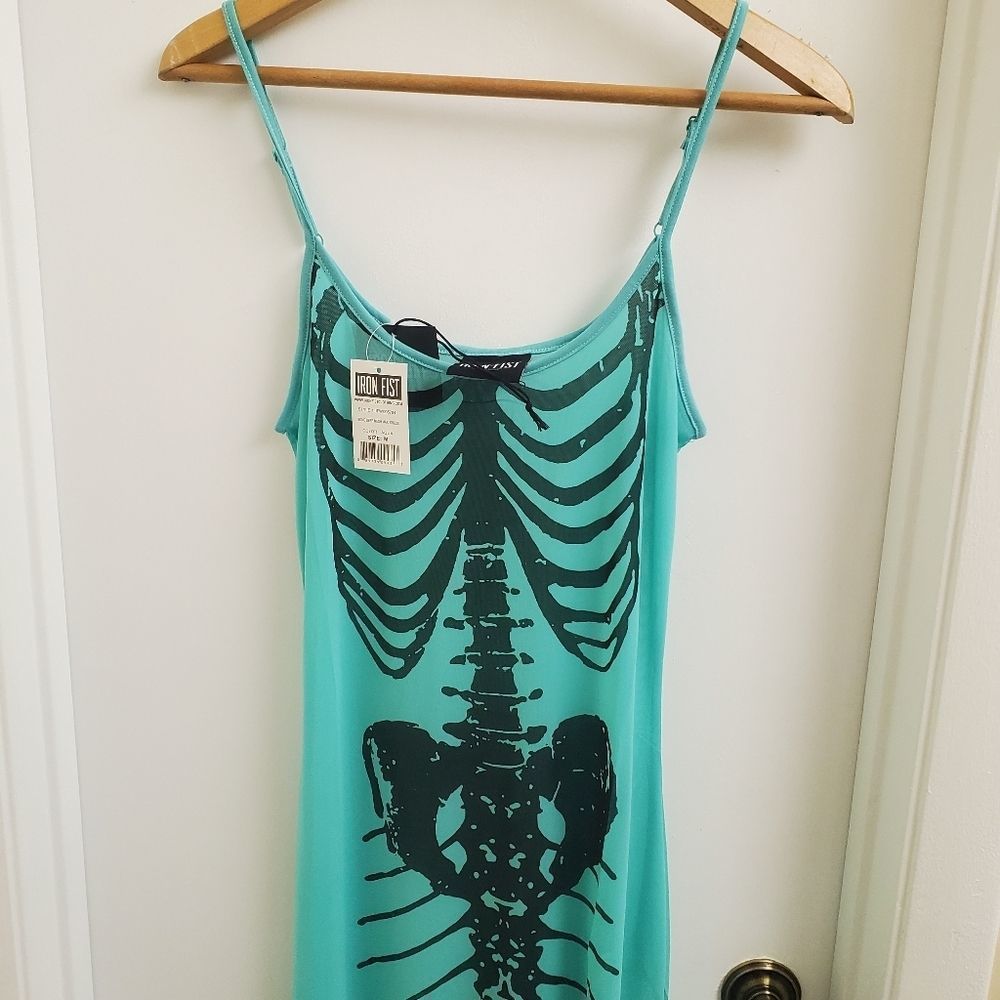 🤩NWT Iron fist Bone deep mesh maxi dress sizes S , L - Picture 4 of 8